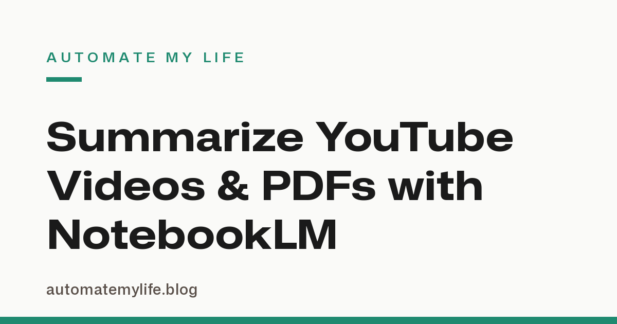 How to Use NotebookLM (Now Gemini Notebook) to Summarize YouTube Videos and PDFs